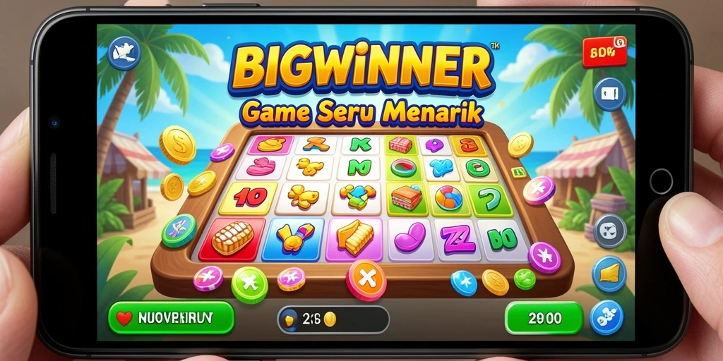 Tampilan gameplay seru dalam permainan Bingo BIGWINNER.
