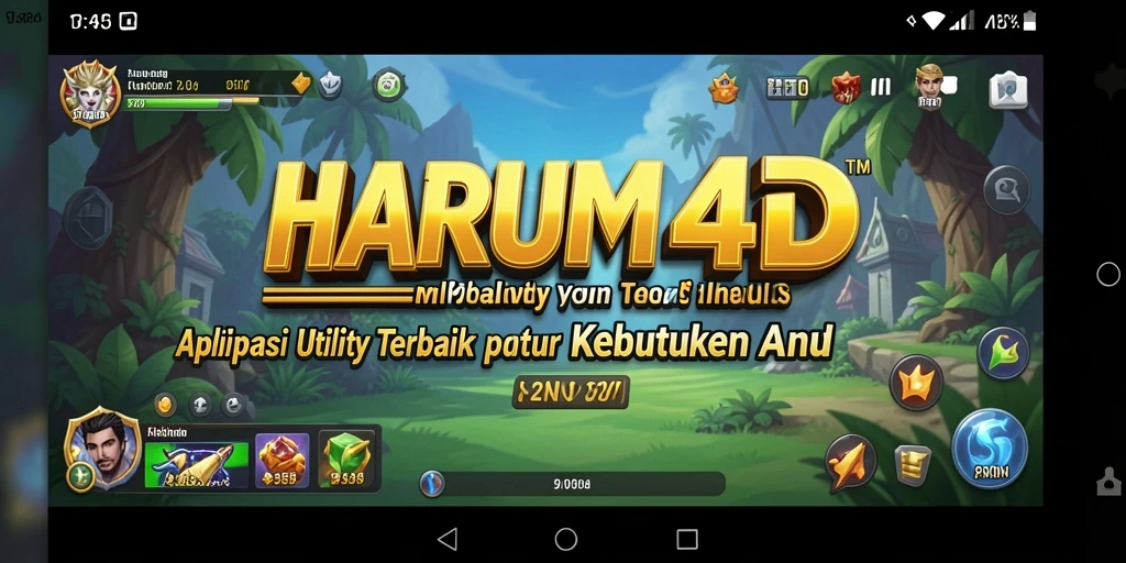 Tampilan antarmuka aplikasi HARUM4D yang user-friendly.