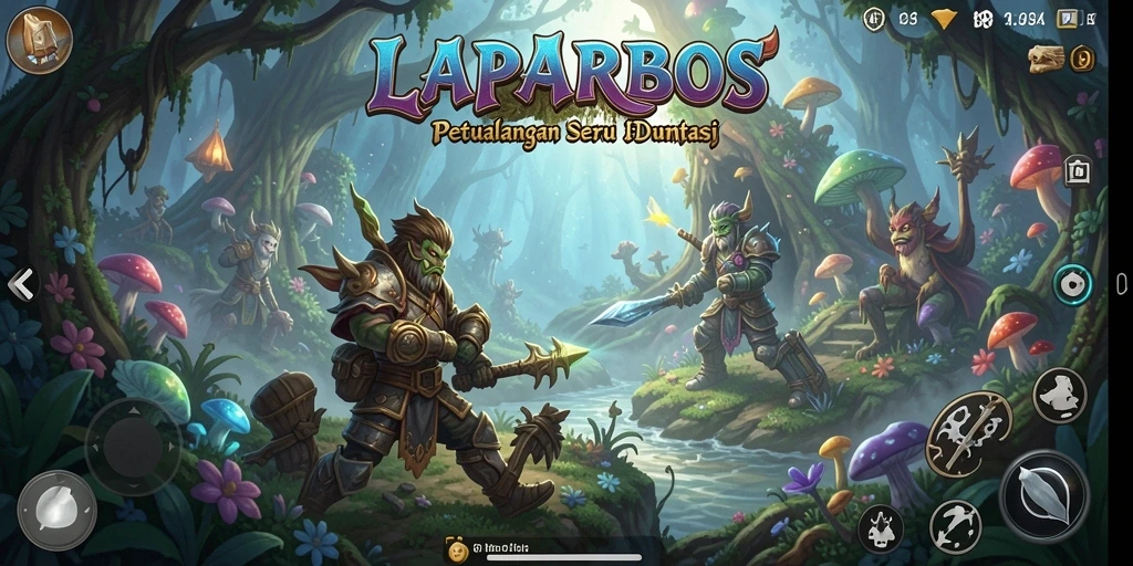Gameplay menarik di dunia petualangan LAPARBOS dengan grafis menawan.