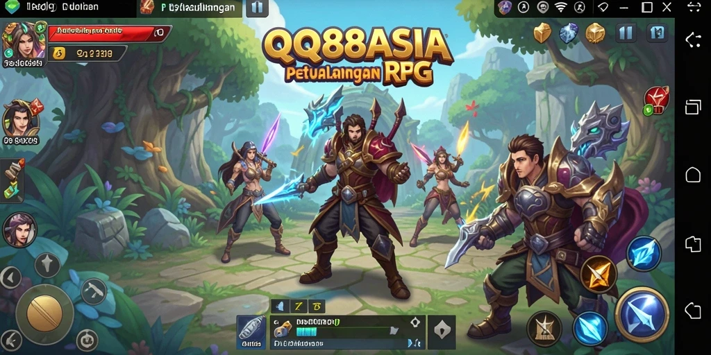 Screenshot gameplay QQ88ASIA yang menampilkan petualangan RPG yang seru.