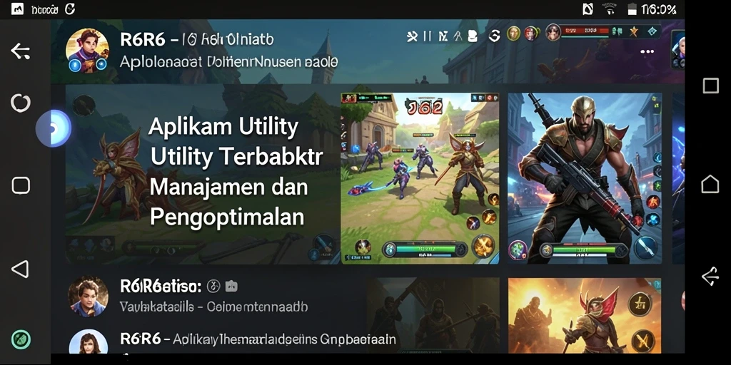 Screenshot utama R6R6 menampilkan proses pembersihan dan pengoptimalan perangkat.