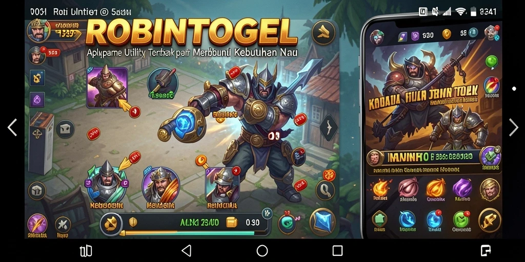 Tampilan antarmuka ROBINTOGEL yang intuitif dan fungsional.